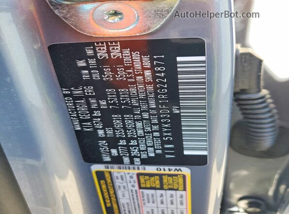 5XYK33DF1RG224871 2024 KIA SPORTAGE Silver 