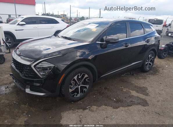 5XYK33DF6RG201926 2024 KIA SPORTAGE Black Առջևի ձախ երեք քառորդ տեսարան