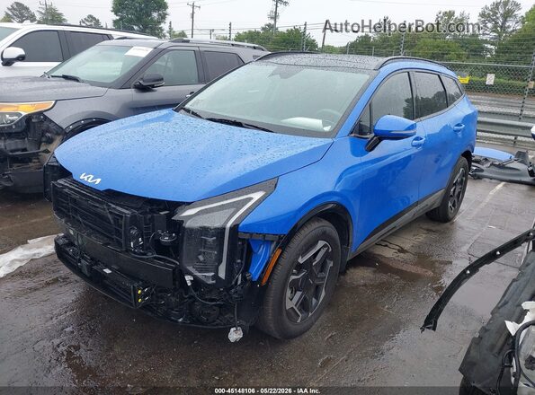 5XYK43DF0TG334671 2026 KIA SPORTAGE Blue Առջևի ձախ երեք քառորդ տեսարան