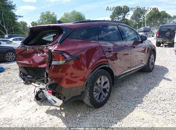 5XYK43DF3RG226084 2024 KIA SPORTAGE Burgundy Trasero derecho