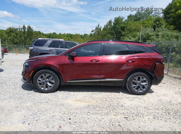 5XYK43DF3RG226084 2024 KIA SPORTAGE Burgundy Vista interior de 360 grados
