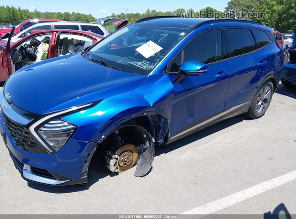 5XYK43DF9RG163038 2024 KIA SPORTAGE Синий Передняя левая четверть