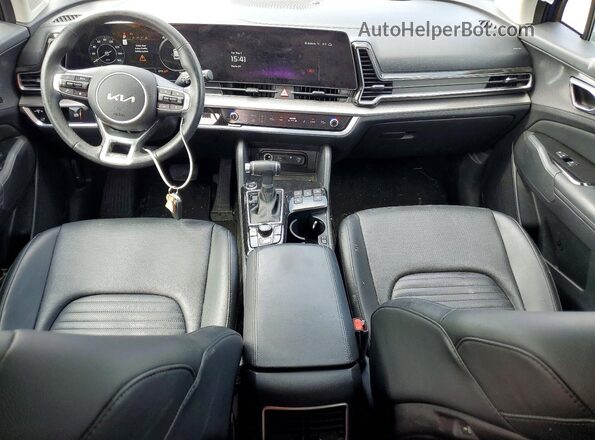 5XYK53AF4PG021713 2023 KIA SPORTAGE Blue Вид панелі приладів