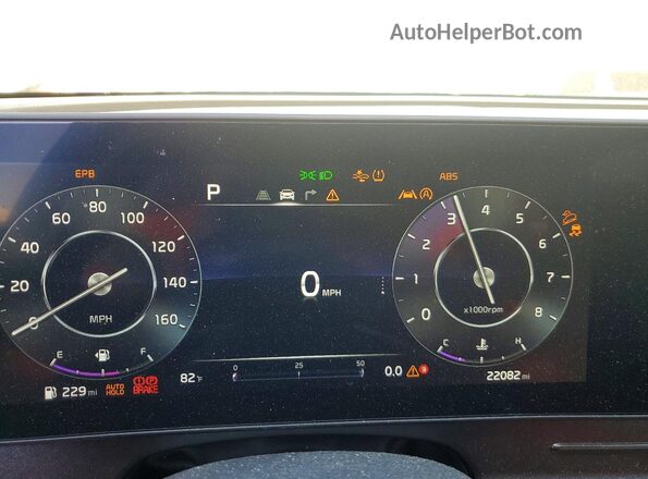 5XYK53DF0RG207280 2024 KIA SPORTAGE Серый Вид щитка приборов