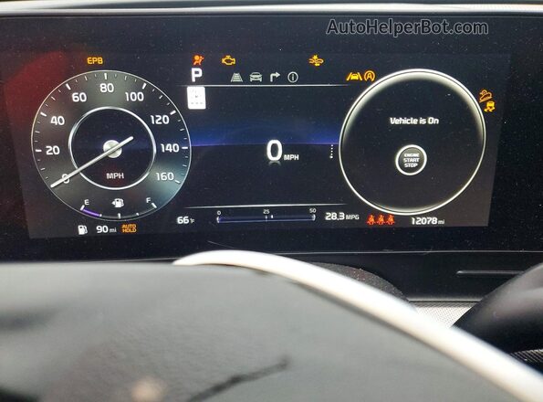 5XYK53DF4RG193223 2024 KIA SPORTAGE Gray Vista del cuadro de instrumentos