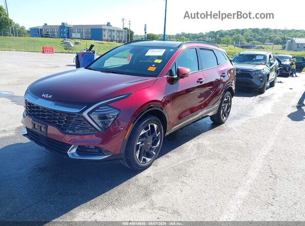 5XYK5CDF4RG195487 2024 KIA SPORTAGE Red Առջևի ձախ երեք քառորդ տեսարան