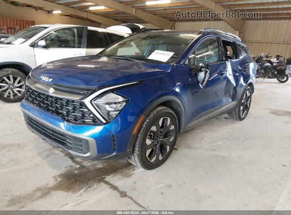 5XYK6CAF8PG034302 2023 KIA SPORTAGE Blue Przód lewy