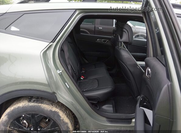 5XYK6CDF1SG268561 2025 KIA SPORTAGE Green Vista de la etiqueta del VIN