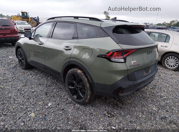 5XYK6CDF1SG268561 2025 KIA SPORTAGE Green Trasero izquierdo