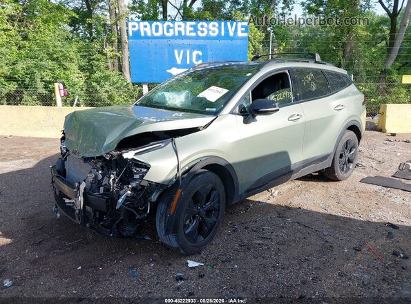 5XYK6CDF2SG253809 2025 KIA SPORTAGE Green Front left
