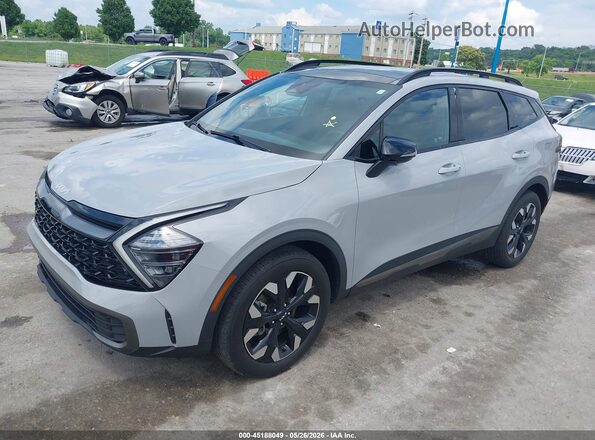5XYK6CDF4RG180341 2024 KIA SPORTAGE Серый Передняя левая четверть