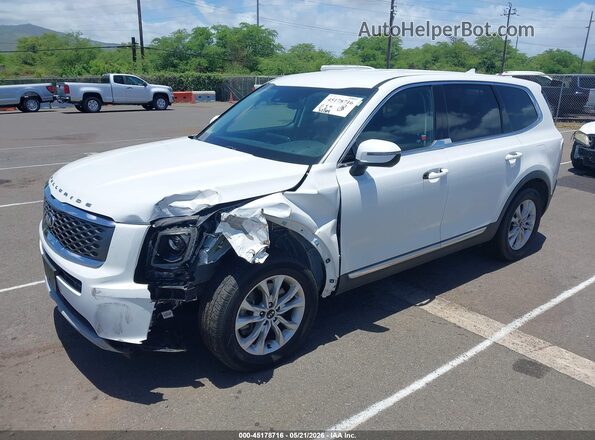 5XYP24HC1LG011375 2020 KIA TELLURIDE White Przód lewy