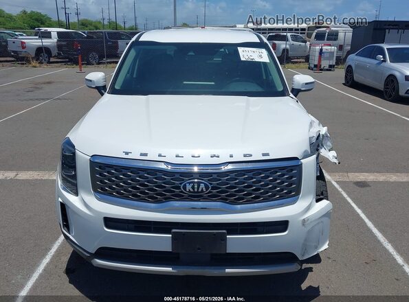 5XYP24HC1LG011375 2020 KIA TELLURIDE White Widok wnętrza z tyłu