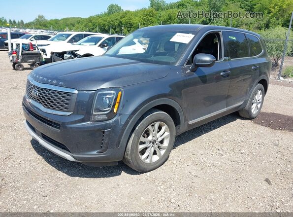 5XYP24HC3LG075935 2020 KIA TELLURIDE Gray Առջևի ձախ երեք քառորդ տեսարան