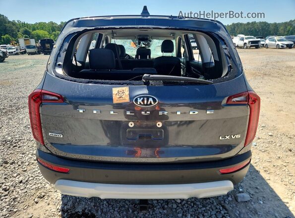 5XYP2DHC2MG106108 2021 KIA TELLURIDE Gray Widok z tyłu