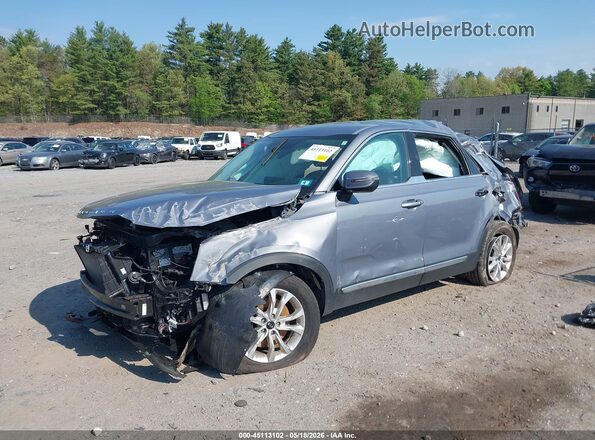 5XYP2DHC7MG098488 2021 KIA TELLURIDE Серебряный Передняя левая четверть