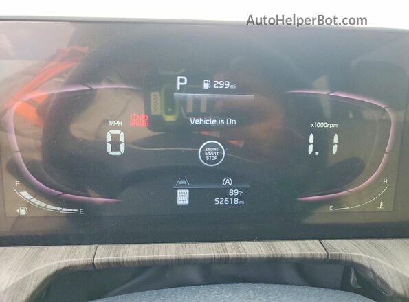 5XYP34GCXPG375248 2023 KIA TELLURIDE Black Вид щитка приладів