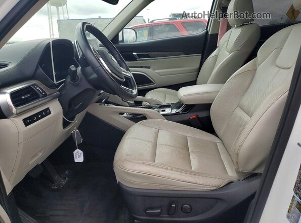 5XYP34HC1LG080709 2020 KIA TELLURIDE Белый Вид салона спереди