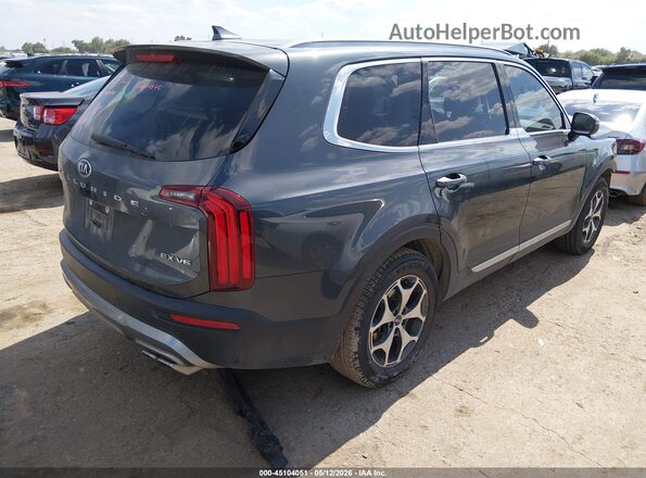 5XYP34HC6MG115424 2021 KIA TELLURIDE Серый Задняя правая четверть