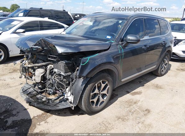 5XYP34HC6MG115424 2021 KIA TELLURIDE Серый Передняя левая четверть