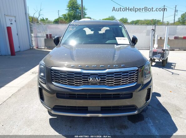 5XYP34HC9LG052611 2020 KIA TELLURIDE Brown Вид щитка приладів