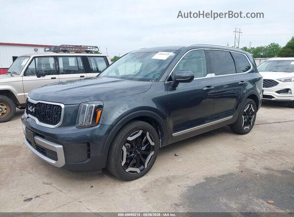 5XYP3DGC1PG332885 2023 KIA TELLURIDE Gray წინა მარცხენა ხედი სამი მეოთხედიდან