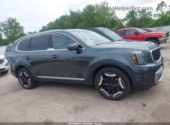 5XYP3DGC1PG332885 2023 KIA TELLURIDE Gray უკანა სალონის ხედი