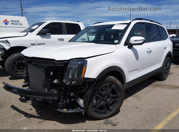 5XYP3DGC1SG732065 2025 KIA TELLURIDE White Vista tres cuartos delantera izquierda