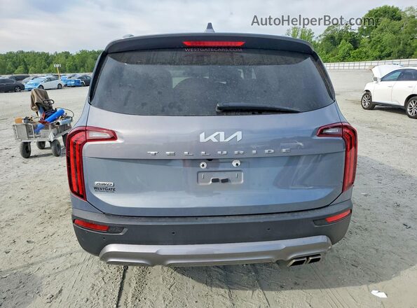 5XYP3DHC1NG305245 2022 KIA TELLURIDE Blue Հետևի տեսք