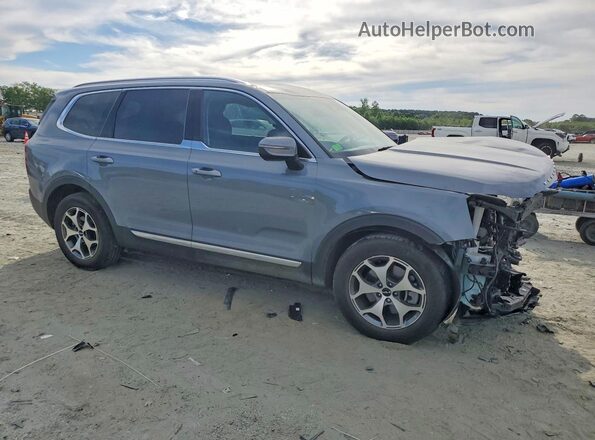 5XYP3DHC1NG305245 2022 KIA TELLURIDE Blue Առջևի աջ