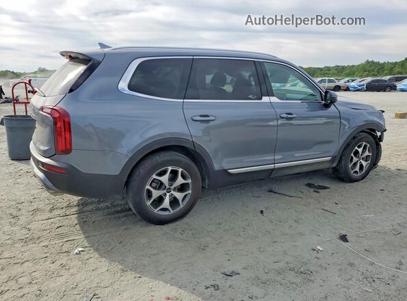 5XYP3DHC1NG305245 2022 KIA TELLURIDE Blue Հետևի աջ