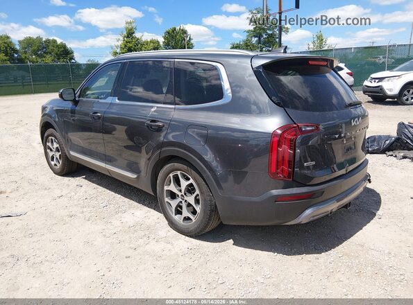 5XYP3DHC2NG297477 2022 KIA TELLURIDE Pewter უკანა მარცხენა