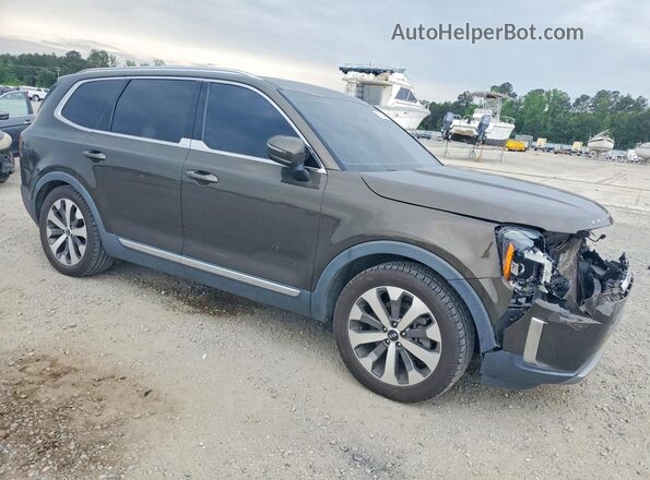 5XYP3DHC6MG112796 2021 KIA TELLURIDE Green Առջևի աջ