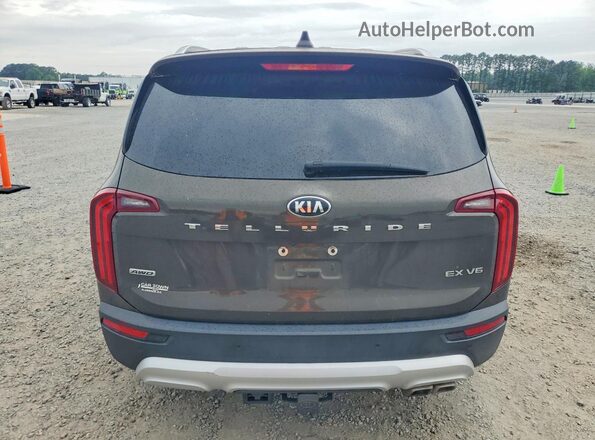 5XYP3DHC6MG112796 2021 KIA TELLURIDE Green Հետևի տեսք