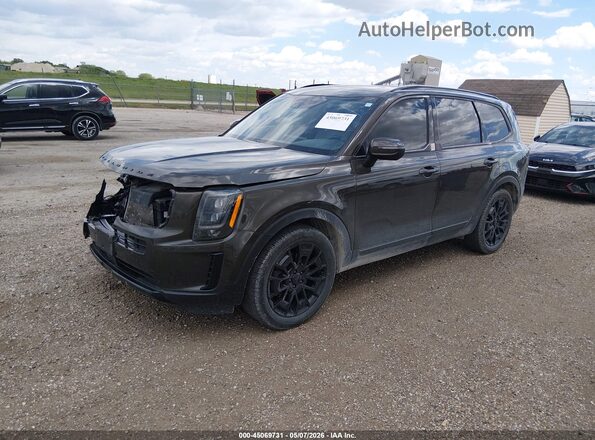 5XYP3DHC6MG178989 2021 KIA TELLURIDE Gray Передня ліва чверть