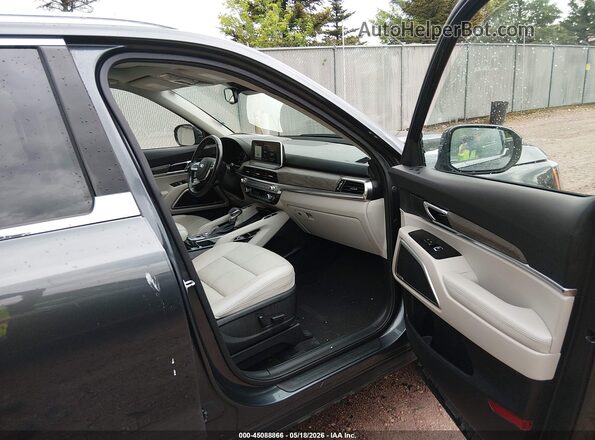5XYP3DHC7MG132829 2021 KIA TELLURIDE Gray Widok wnętrza z przodu