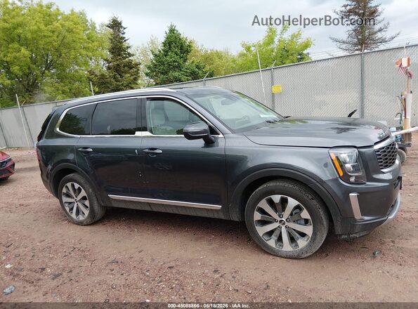 5XYP3DHC7MG132829 2021 KIA TELLURIDE Gray Widok wnętrza z tyłu