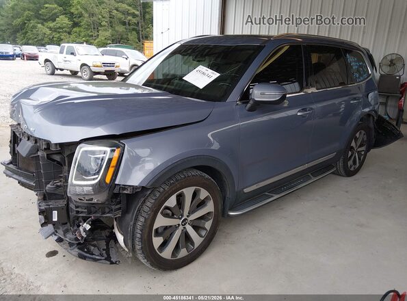 5XYP3DHC9LG084233 2020 KIA TELLURIDE Gray Առջևի ձախ երեք քառորդ տեսարան