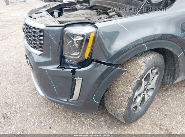 5XYP3DHCXLG027698 2020 KIA TELLURIDE Gray Front view