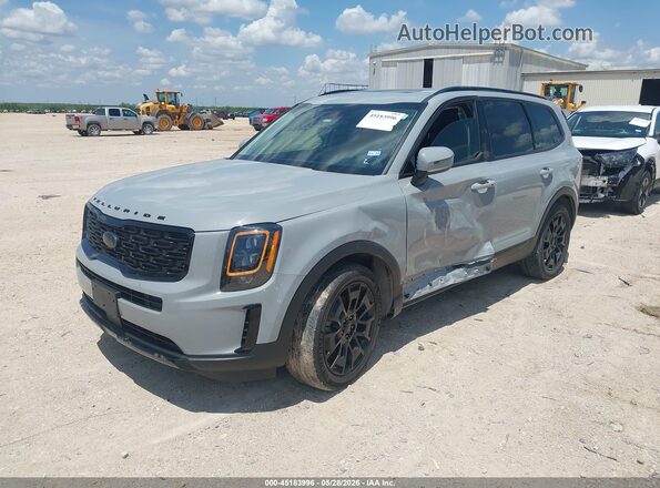 5XYP3DHCXMG169938 2021 KIA TELLURIDE Gray Передня ліва чверть