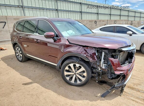 5XYP3DHCXMG188960 2021 KIA TELLURIDE Burgundy 