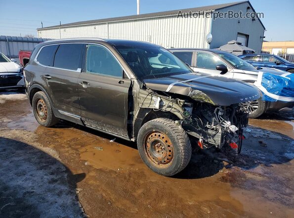 5XYP3DHCXNG299963 2022 KIA TELLURIDE Green Delantero derecho