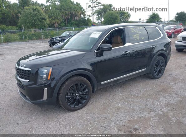 5XYP54HC1NG231464 2022 KIA TELLURIDE Black Vista tres cuartos delantera izquierda