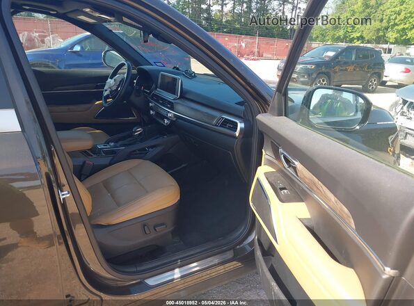 5XYP54HC6NG218421 2022 KIA TELLURIDE Коричневый Вид салона спереди