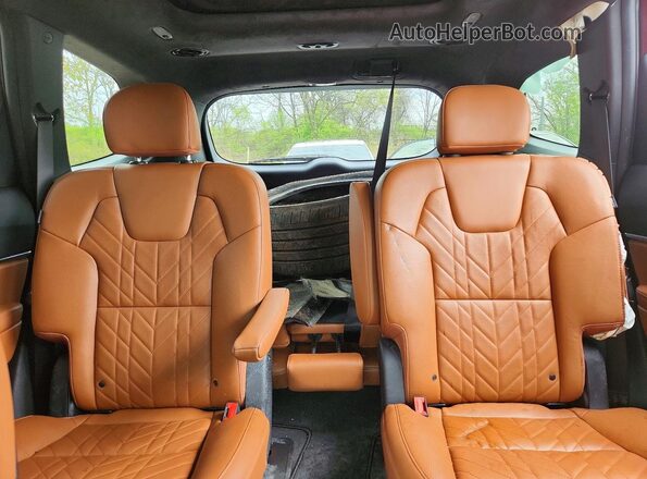 5XYP5DGC1RG539516 2024 KIA TELLURIDE Burgundy Widok tylnych siedzeń