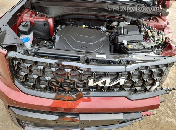 5XYP5DGC1RG539516 2024 KIA TELLURIDE Burgundy Widok komory silnika
