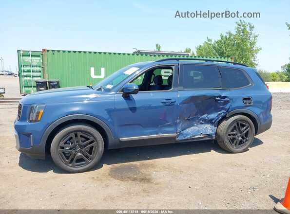 5XYP5DGC2PG348832 2023 KIA TELLURIDE Синий Панорамный вид салона 360°