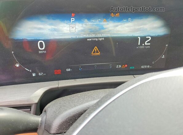 5XYP5DGC6RG479555 2024 KIA TELLURIDE Green Вид щитка приладів