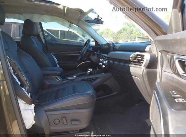 5XYP5DGC7PG359549 2023 KIA TELLURIDE Black Widok wnętrza z przodu