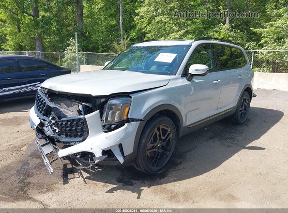 5XYP5DGC7RG550228 2024 KIA TELLURIDE Gray წინა მარცხენა ხედი სამი მეოთხედიდან